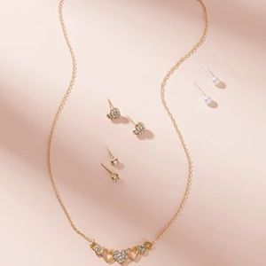 Sweetheart Necklace & Earring Set